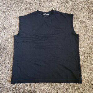 UNIQLO Airism Muscle Tank Tee Black Large